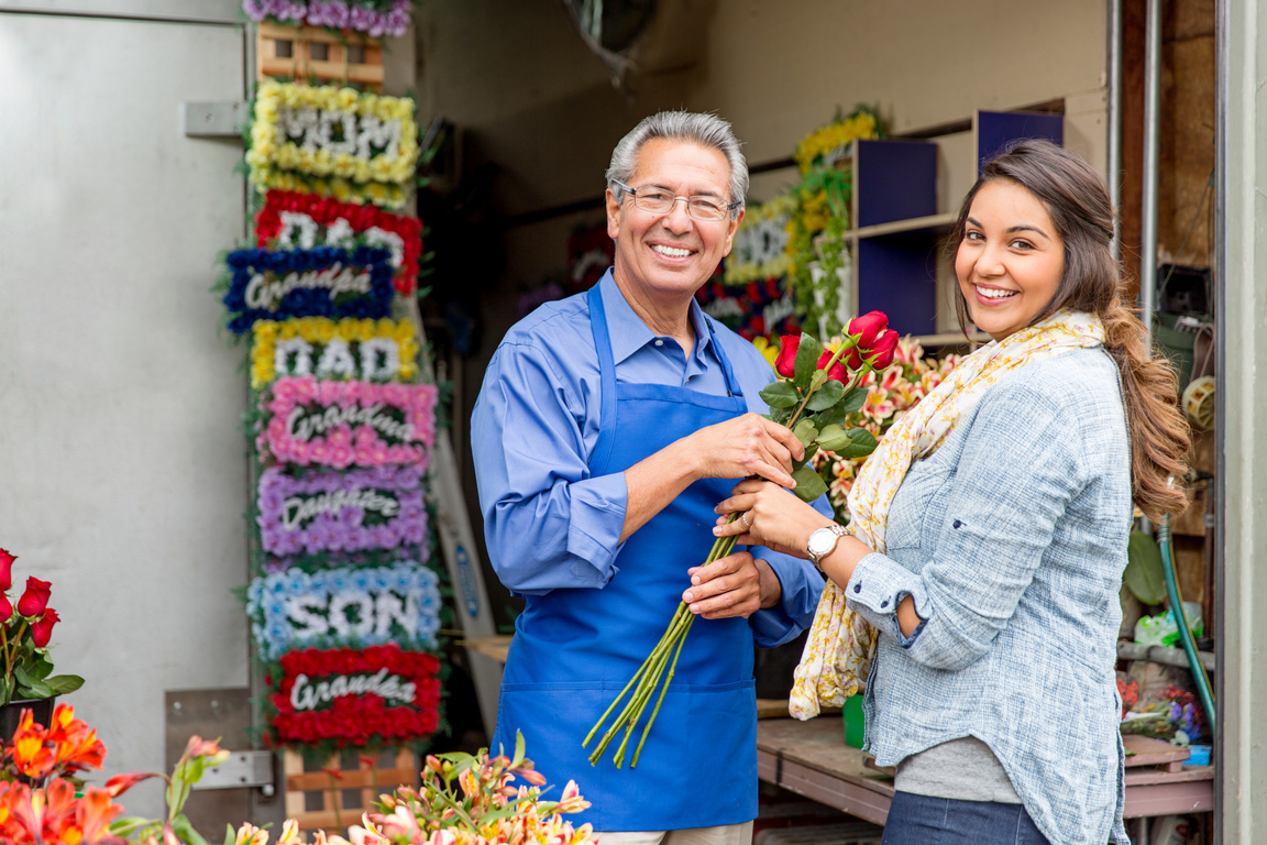 Open for Business: Hispanic Small Business Flower Shop Owner